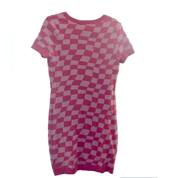 Checkered Mini Sweater Dress forever 21 - Picture 2 of 3
